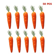 50 Pcs Realistische Levensechte Kunstmatige Wortel Simulatie Nep Fruit Groente Voedsel Display Home Party Keuken Decoratie