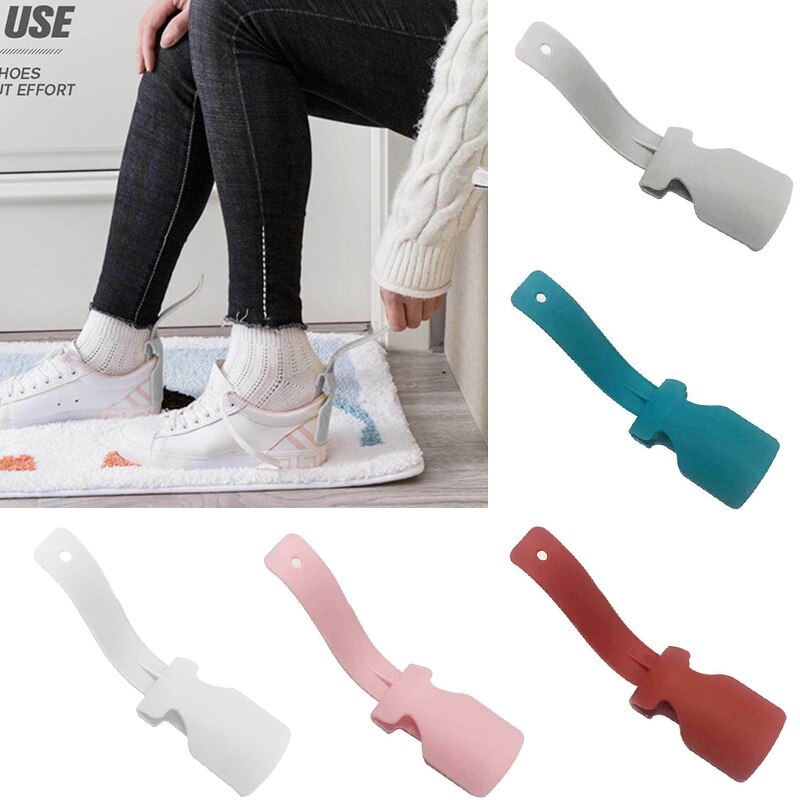 Ropa Unisex perezosa, zapato auxiliar de cuerno, zapato de calzador, zapato fácil de poner y quitar, calzado resistente de ayuda al deslizamiento, herramienta para zapatos Shoespooner