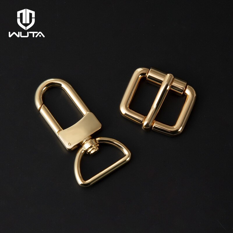 WUTA D Tail Hook Buckle D Ring Lobster Clasp Metal Roller Pin Buckle DIY Accessories for LV Bag Strap Belt Dog Collar 1 Piece