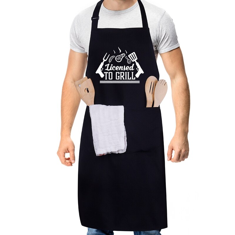 Beste Vati Immer Schürze Lustige für Vater der Schild Erwachsene Lätzchen Hause Kochen Backen Kaffee Einkaufen Reinigung Schürzen Küche zubehör: 01