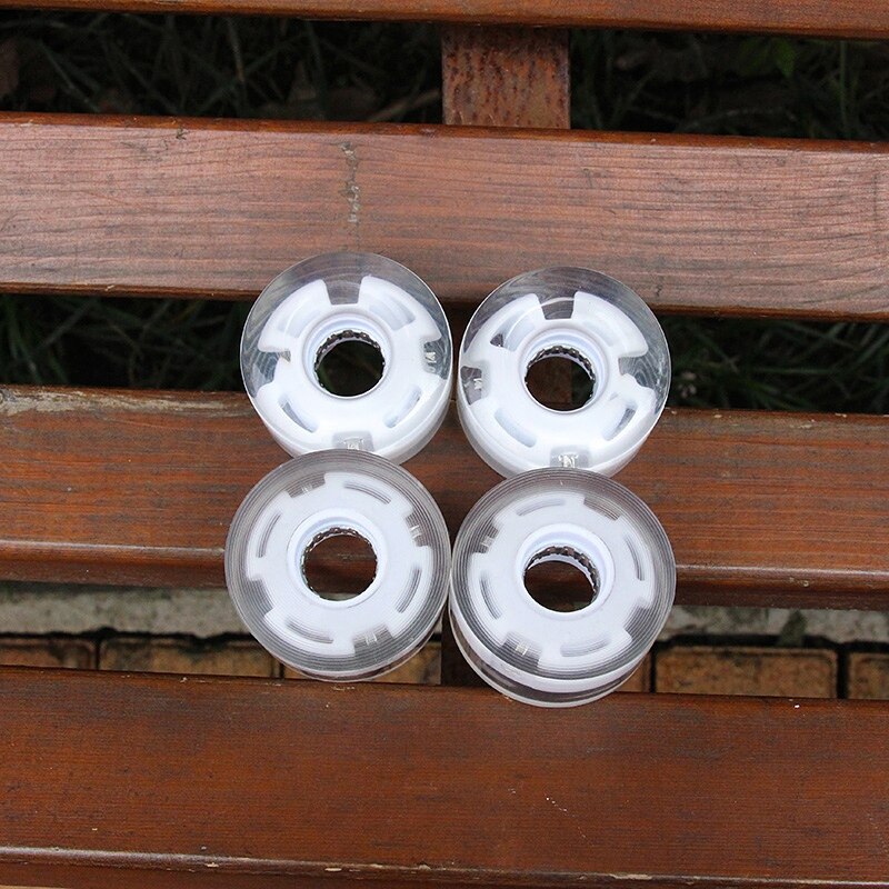4 Teile/paket 58X32MM Blinkende Rollschuhe Rad Inline LED Schiebe skaten Rad Rollschuh Räder PU Rad