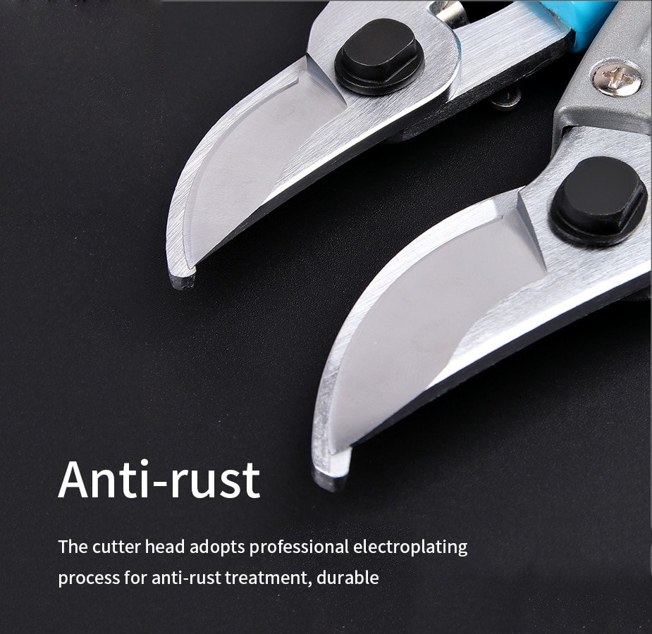 Pruning Shears Branches Cutter Sk5 Steel High Hardness Shear with Arc Handle Garden Trees Floral Pruning Scissors Garden Tools