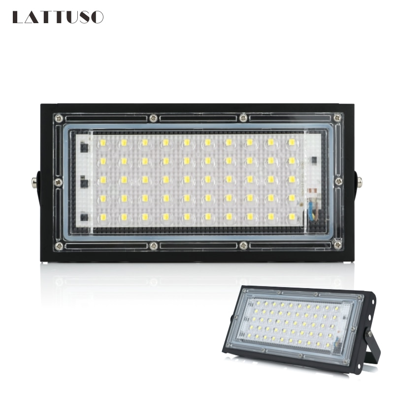 LED Flood Light AC 220V 230V 240V Perfect Power Floodlight LED street Lamp 50W Waterproof Landscape Lighting IP65 led spotlight