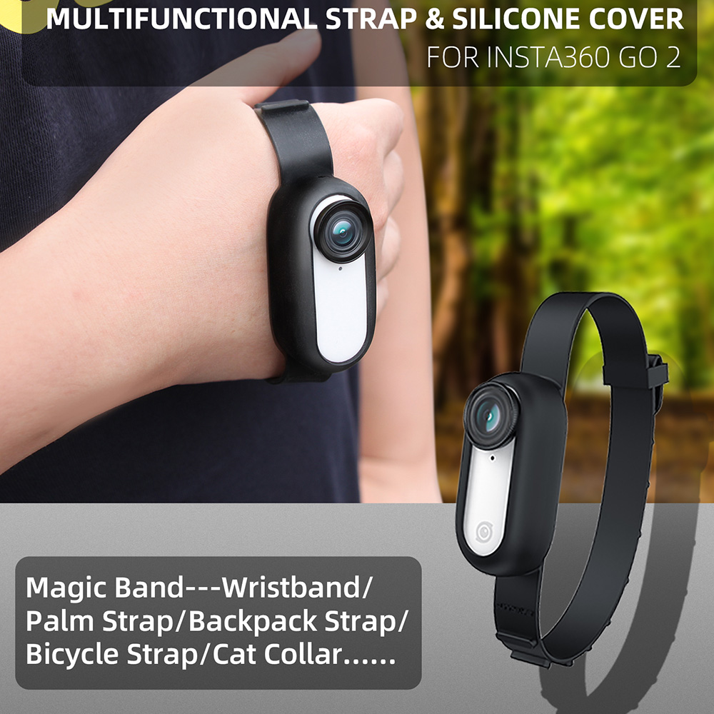 Insta360 GO2 cinturino multifunzione custodia in Silicone cinturino da polso zaino cinturino da bici espansione fotocamera per accessori Insta360 GO2
