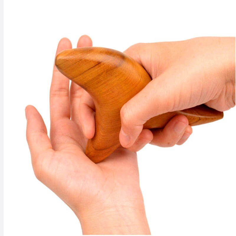 Masajeador trigonométrico para el cuerpo del pie, tabla triangular de madera para masaje, Shiatsu, tailandesa, para la circulación sanguínea