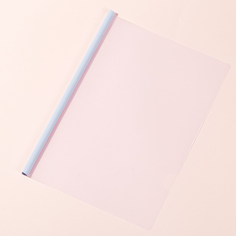 5Pcs/Set A4 Transparent File Folder Clip Data Folder Book Folder Test Paper Document Organizer Fastener School Office Supplies: 4