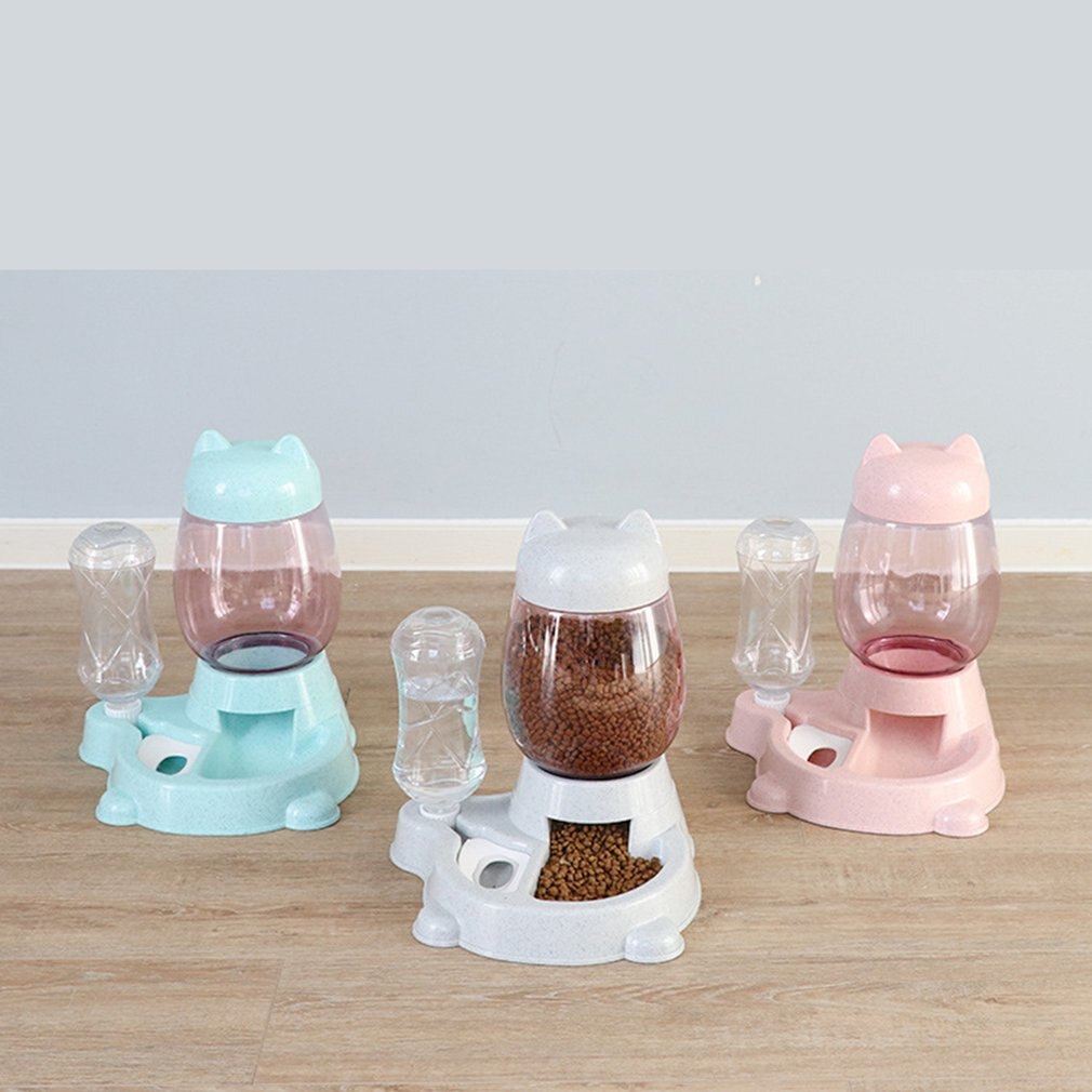 2.2L Pet Dog Cat Automatic Feeder Bowl for Dogs Dr... Grandado