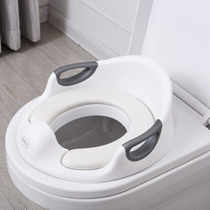 Multifunktionelle børn potte baby rejser potte træning sæde bærbar toilet ring kid urinal assistent toilet toilet potter: Hvid