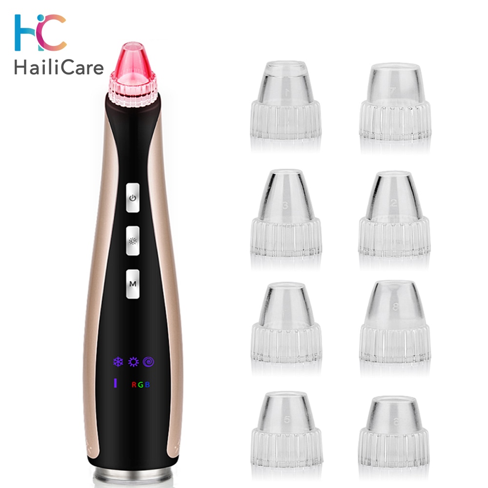 Face Pore Cleaner Blackhead Remover Vacuum Comedo Suction Diamond Dermabrasion Facial Cleaning Beauty Skin Care Machine Tools