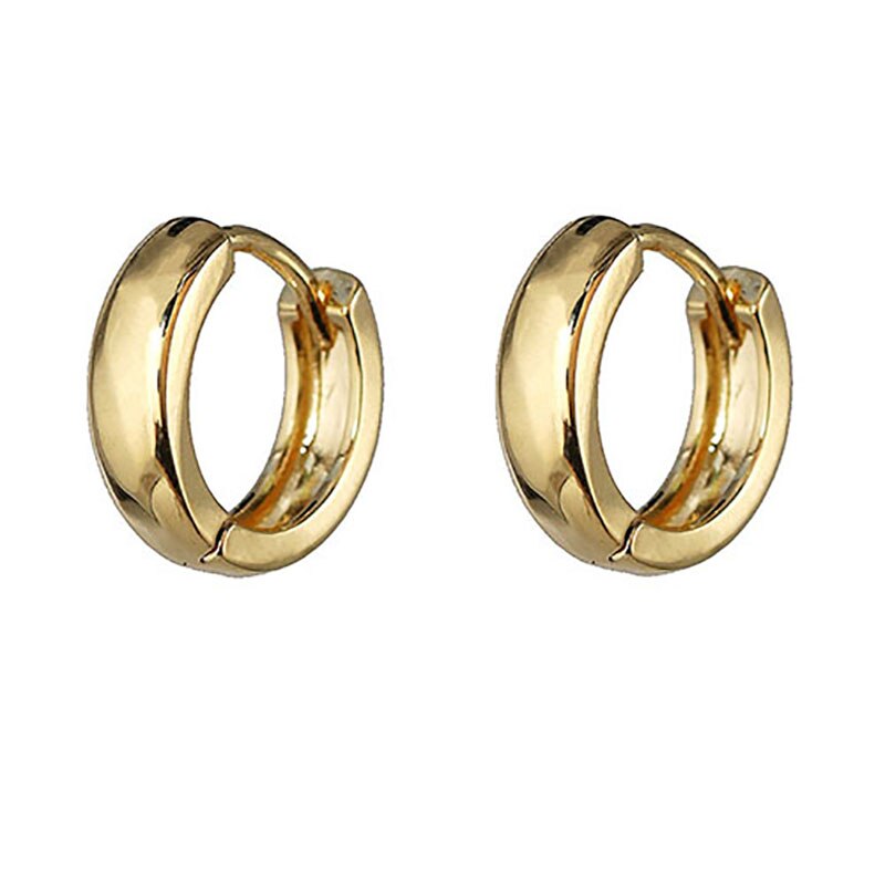 ZHINI Gold Ear Clip Small Earrings for Women Luxury Crystal Zircon Stud Earring ar Cuff Jewelry Party