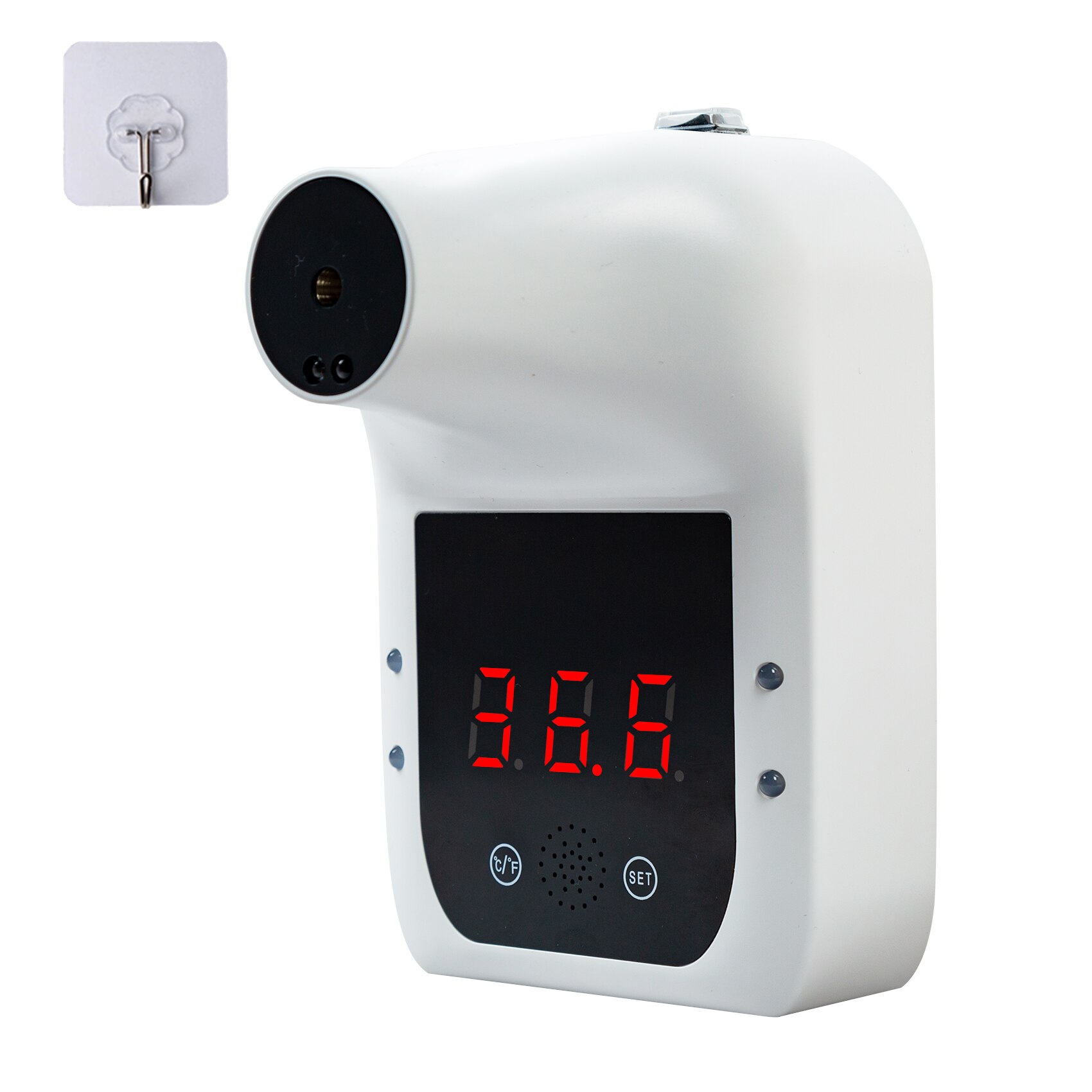 Non-Contact Digital Thermometer Wall-Mounted Infrared Forehead Thermometer Fever Alarm for Factories, Shops School Office: 6