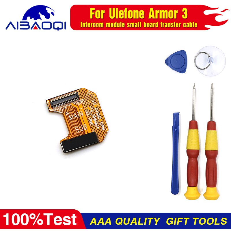 Touch Screen Display LCD Per Ulefone Armatura 3/Armatura 3T Armatura 3W Digitizer Assembly Con Cornice di Ricambio di ricambio + Strumento di Riparazione: intercom module FPC