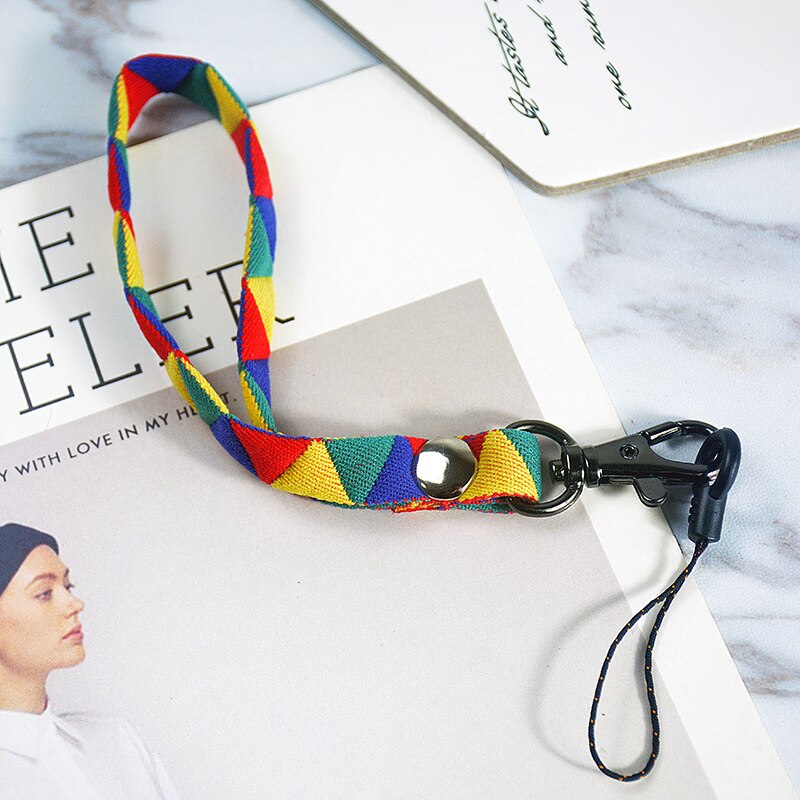 Colorful lanyard for mobile phone elastic rope Lanyard-Keys Tie Strap Phone Case Usb Badge Holder Id Card Gym-Mobile