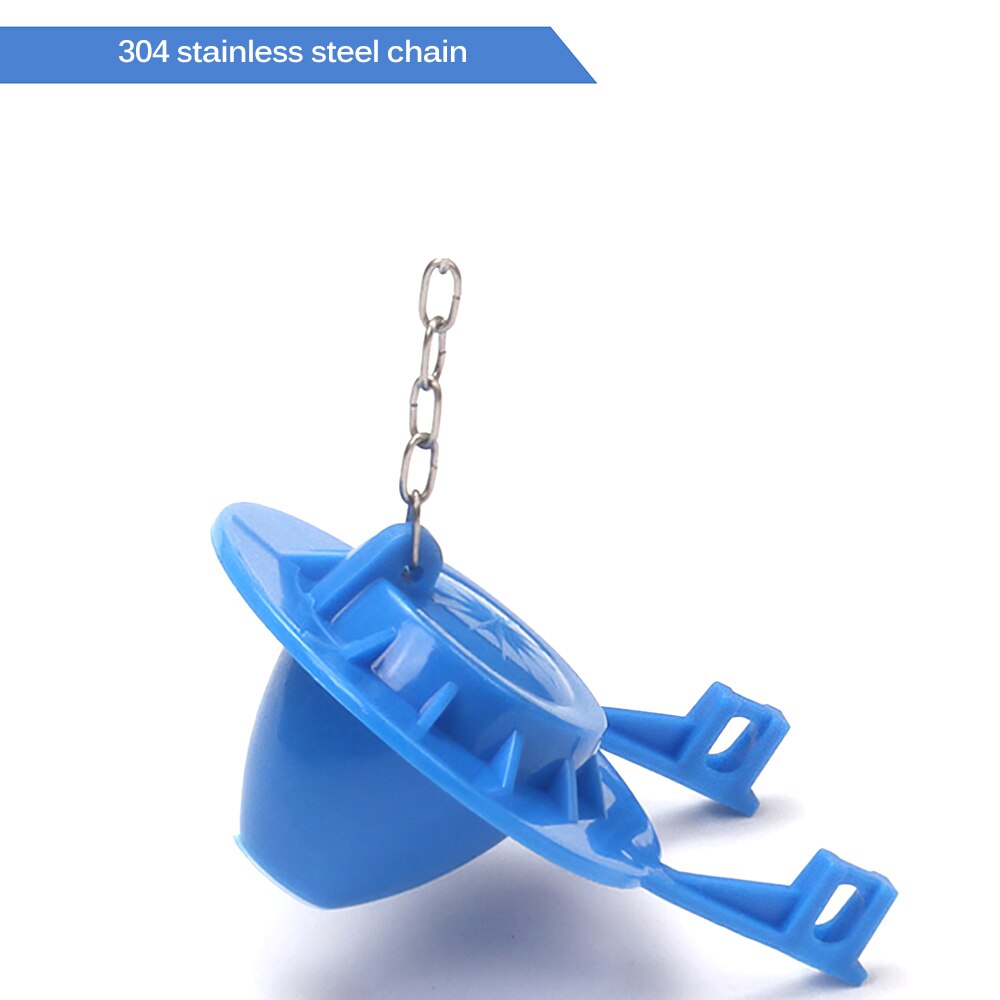 Bathroom Toilet Tank Flapper Stainless Steel Handle Chain Stainless Steel PVC Toilet Flapper 2-inch Universal PVC ToiletFlapper