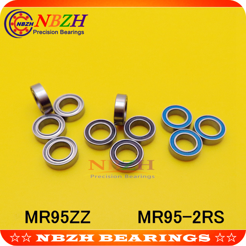 10 PCS MR95ZZ MR95-2RS SMR95ZZ SMR95-2RS ABEC-5 5X9X3 mm Deep groove Ball Bearings MR95 / L-950 ZZ