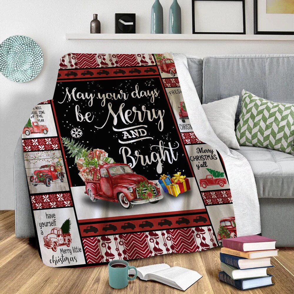 Onglyp god christmas pledd sherpa fleece varmt pledd til sofaseng sofa tv plysj hele sesongen teppe kaster jul hjemmeinnredning