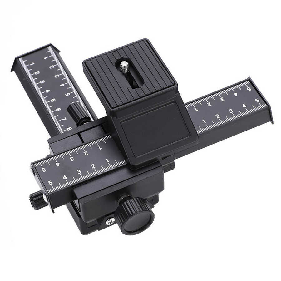 Camera Rail Slider dslr camera 4 Way Macro Focusing Rail Slider with 1/4" Mounting Screw for Close-up Shooting dolly