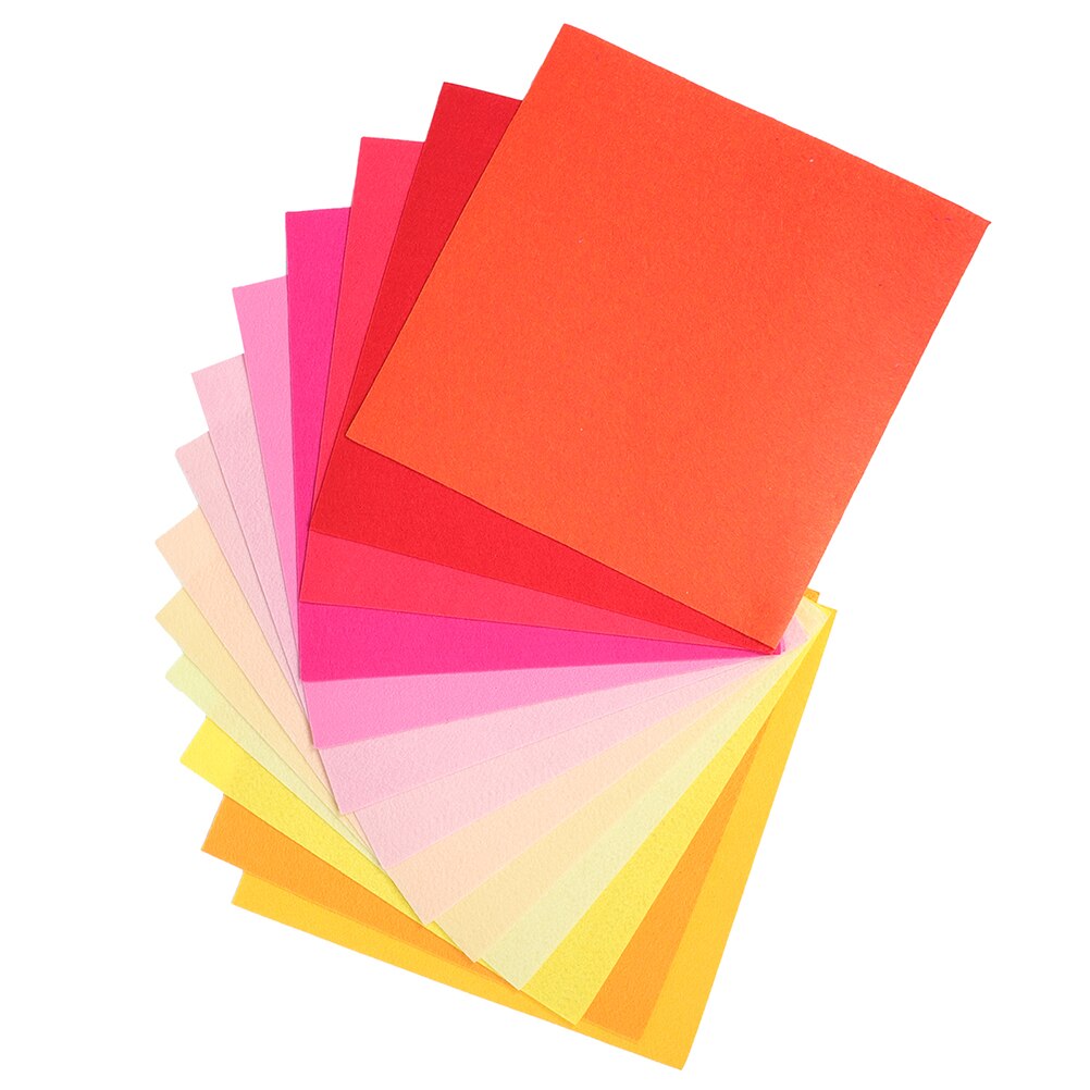 40Pcs Kids DIY Felt Sheets Craft Felt Fabric Sheets Children Craft Making Materials for Kindergarten