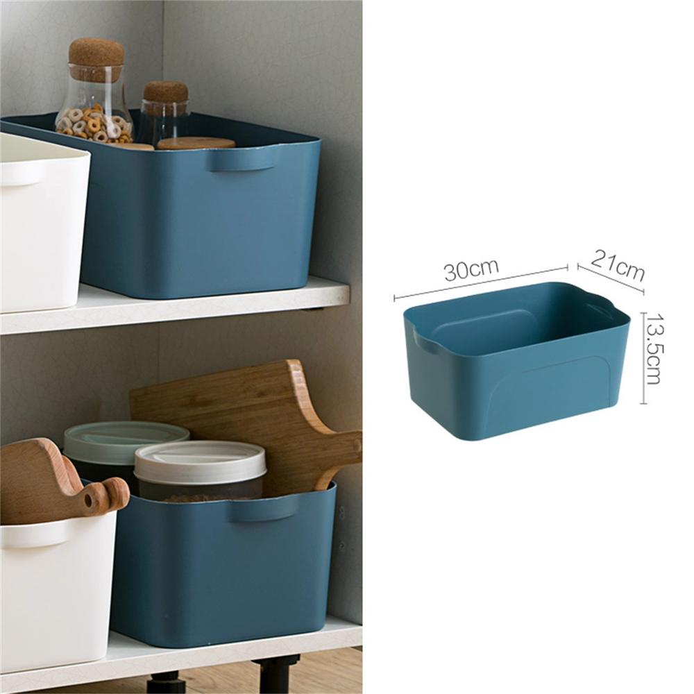 Kjøkken oppbevaringsbokser eske skap krydderorganisator mangfoldig oppbevaringsboks kurv leketøy snacks etui baderomsminkeorganisator: Mørkeblå