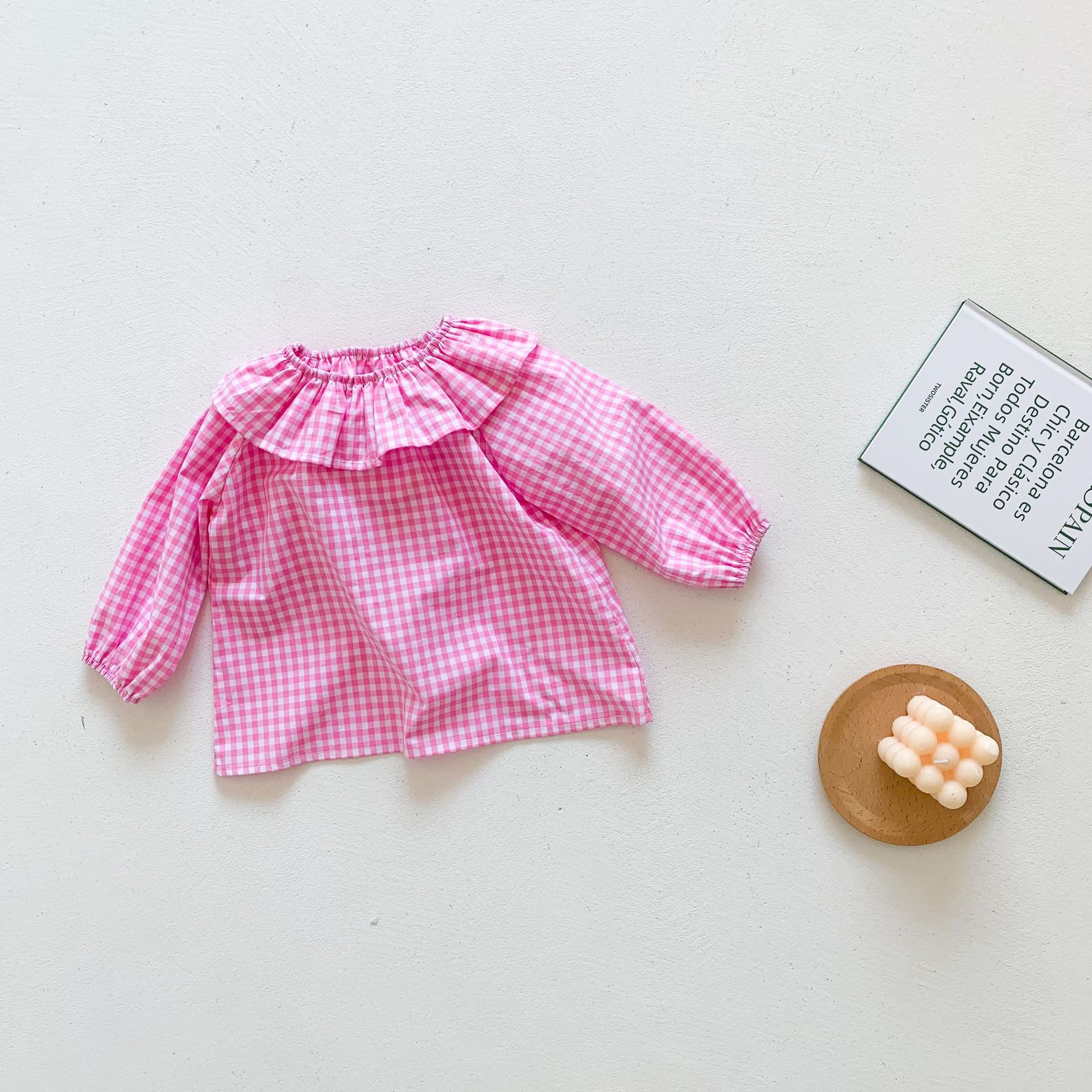 Ins Bébé T-shirts Printemps Automne Bébé Filles Plaid Dessus De Chemise Bébé Vêtements