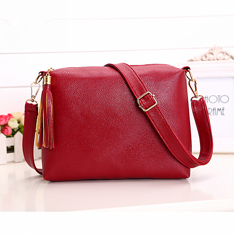 SHYAA nouvelle femme sac coréenne gland petit sac à main Pu décontracté diagonale épaule sac de messager femme sac à bandoulière