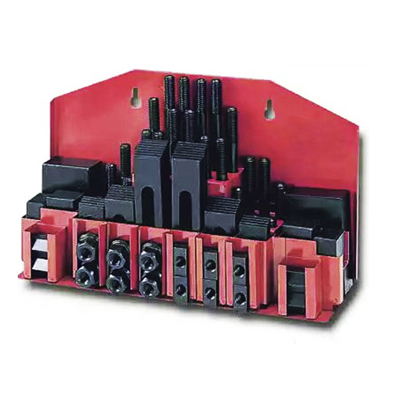 Postrui 58 Pcs Freesmachine Vastklemmen Set Gereedschap Molen Klem Kit Vice M12