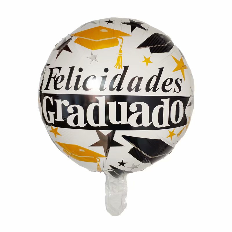 10Pcs 18Inch Ronde Spaans Felicidades Graduado Ballon Graduate Party Decoratie Folie Helium Ballonnen Feestartikelen Lucht Globos