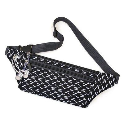 Kleurrijke unisex kleine heuptasjes met print voor dames, nylon borst- en schoudertas, all-match canvas draagtas voor mannen: 2