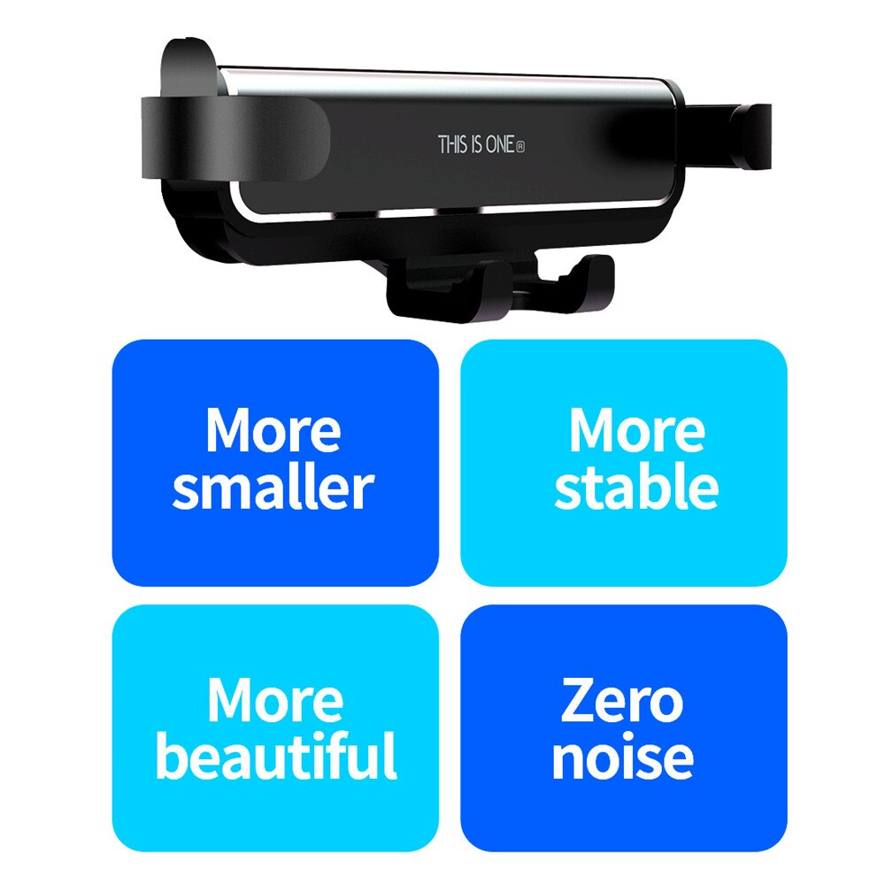 Zwaartekracht auto telefoonhouder telefoonstandaard in auto ventilatierooster telefoon grip standaard ondersteuning smartphone voor iphone xiaomi huawei