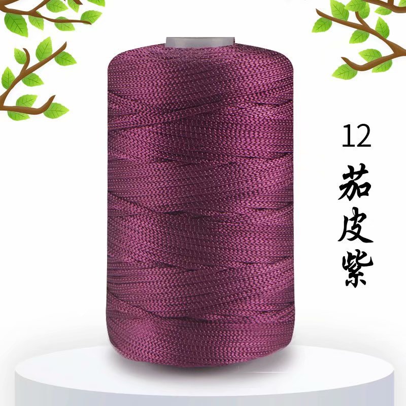 125g Eis Hanf Faden leichtes Baumwollgarn mittel feine Häkel pantoffeln Hüte handgemachte DIY Rollen faden neue Sommer Häk elgarn: Blau