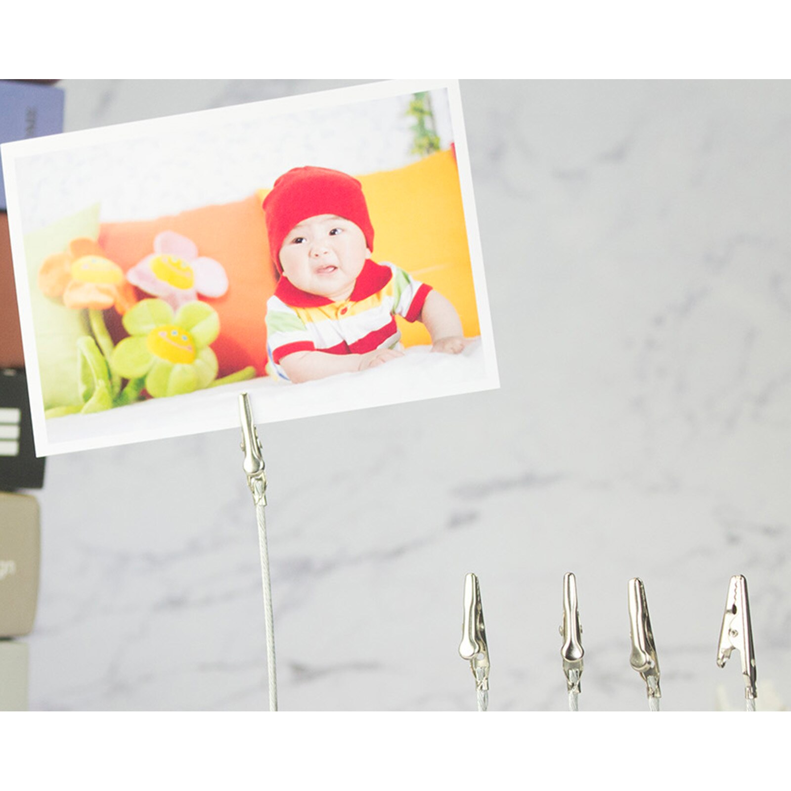 Lote 10 Uds DIY craft metal Alambre de cocodrilo memo foto clip titulares, arcilla & pinza para tarta accesorios, 4 ",5",6 "boda lugar favor
