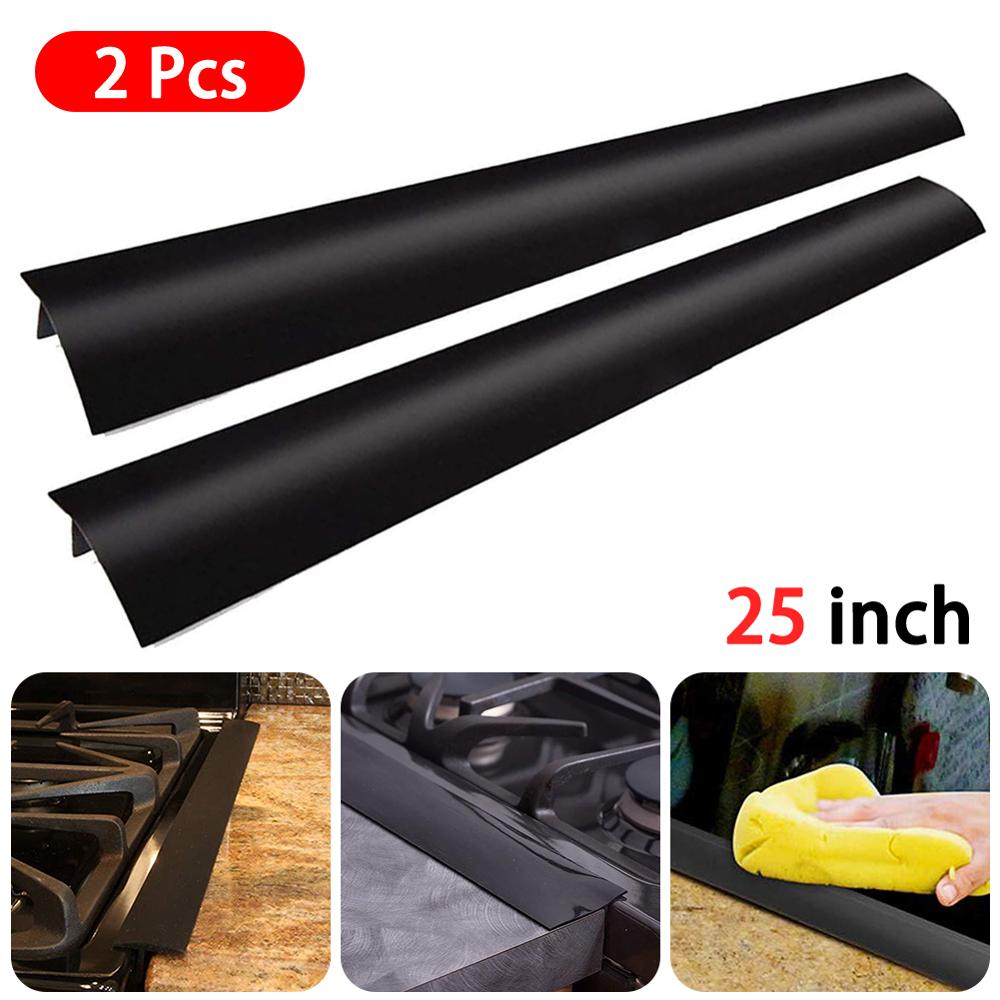 Flexible Stove Counter Sink seal Silicone Rubber Kitchen Oil-gas Slit Filler Heat Resistant Mat Oil Dust Water Seal Kitchen Tool