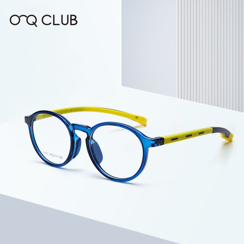 O-Q CLUB enfants lunettes myopie optique lunettes garçons filles Anti lumière bleue TR90 Silicone Flexible enfants lunettes montures 2501