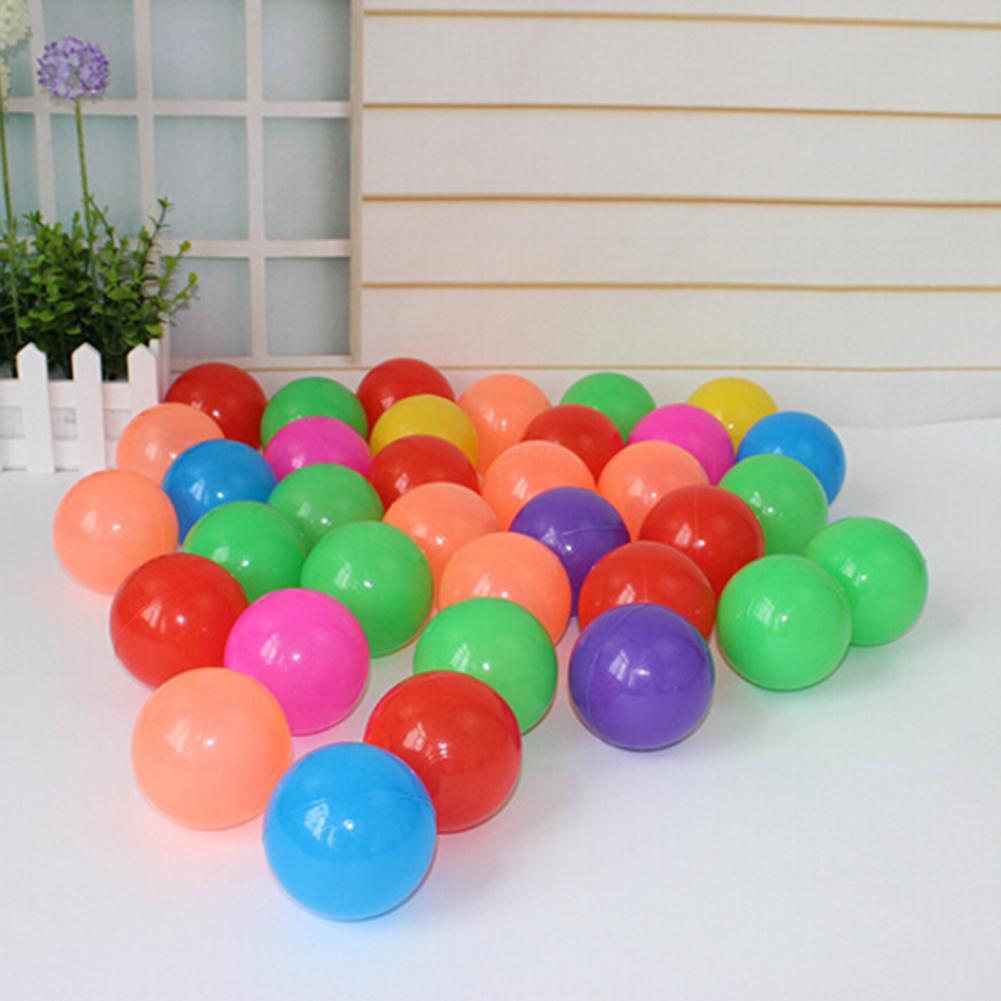 50/100 stücke viel Umweltfreundliche Weiche Kunststoff Wasser Schwimmbad Ozean Welle Ball Baby Welle Ball Schwimmen Spielzeug Weichen Ball bunte Kleine Kugeln