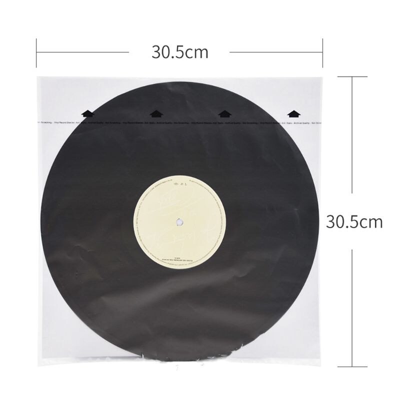 20Pcs Anti-Statische Rijstpapier Record Binnenzak Mouwen Protectors Voor 12 Inch Vinyl Record Draaitafel Accessoires N7MC