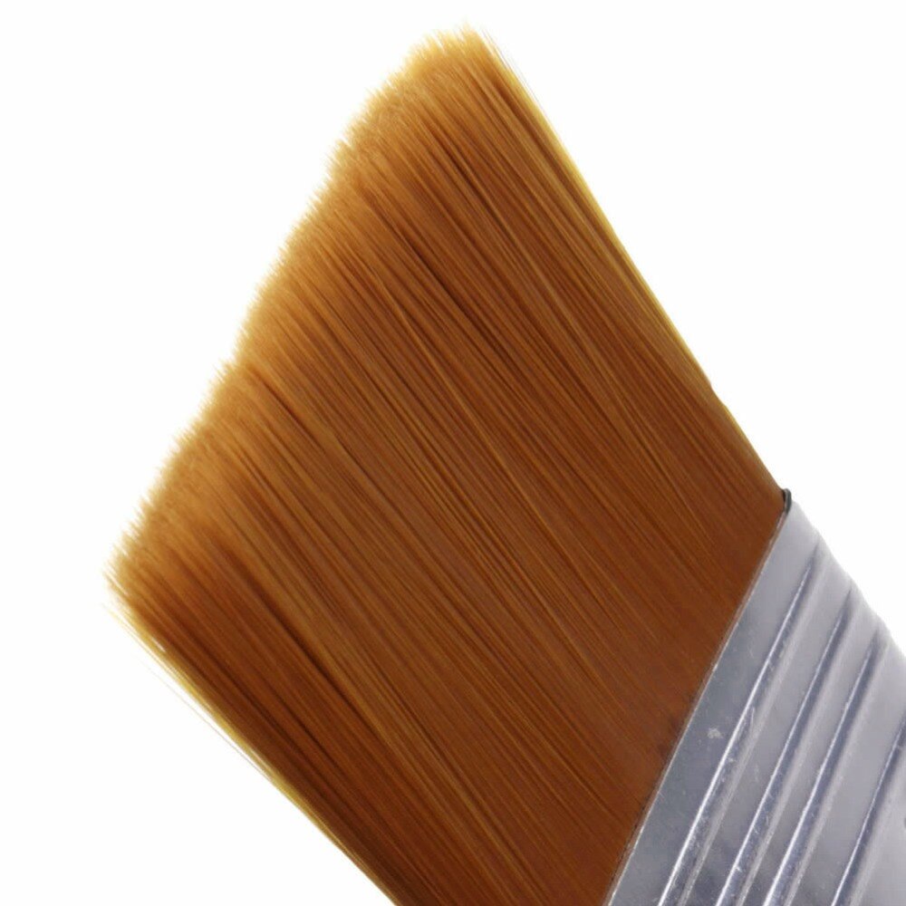 Pincel de nailon para artista, pincel plano para pintar al óleo, acuarela, pintura, 7 modelos, 1 unidad