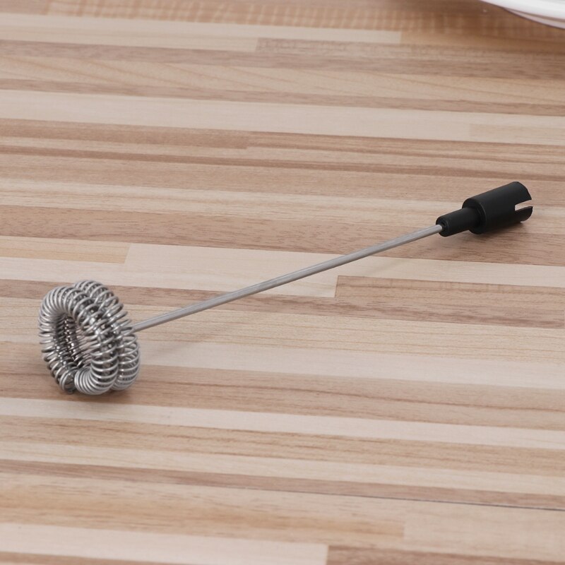 Potente montalatte elettrico con 2 fruste a molla in acciaio inox, schiumatore 10166