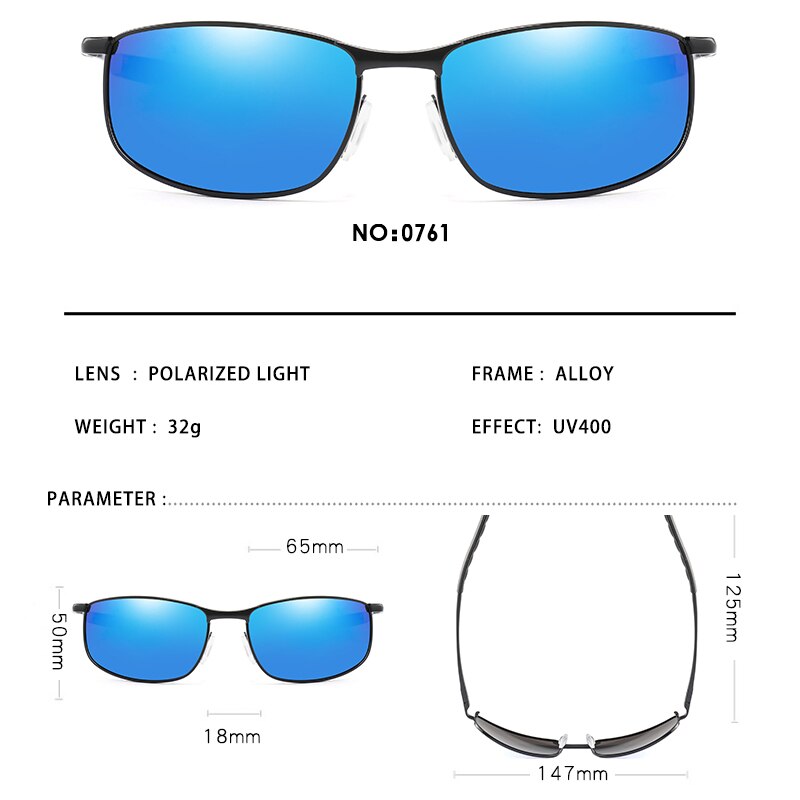 Photochromism Fishing Sunglasses Chameleon Men Women Outdoor Driving Sun Glasses Square Sunglasses Anti-UV Eyewear 11-KPBS1830