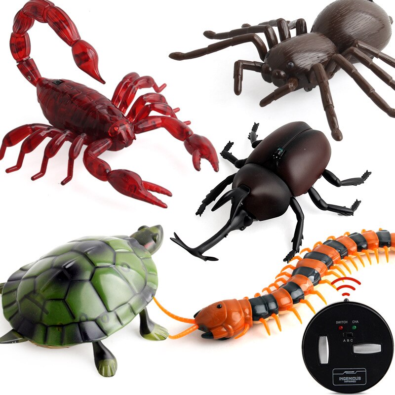 Juego de simulación de animales, cucarachas, arañas, hormigas, infrarrojos, Control remoto, insectos, niños y adultos, broma, Kit de juguete, de cumpleaños