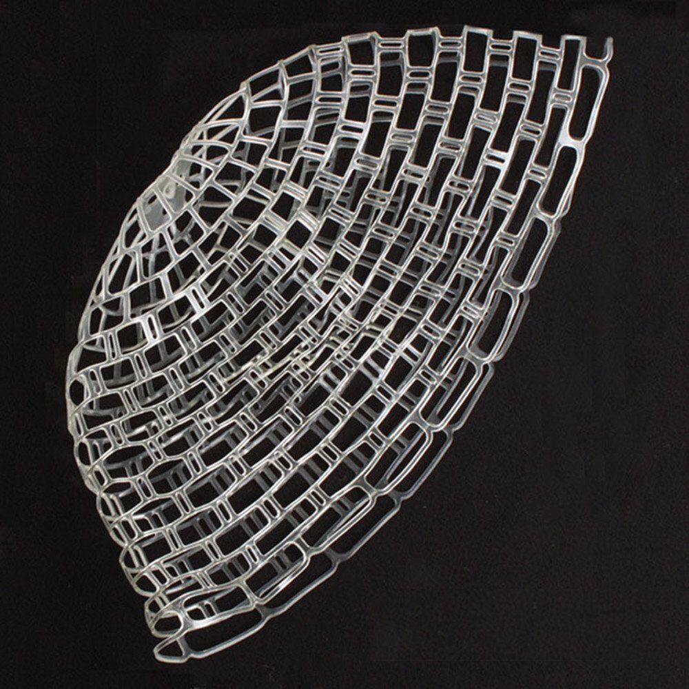 20 Inch Fly Fishing Landing Net Clear Rubber Replacement Bag Landing Mesh Basket L