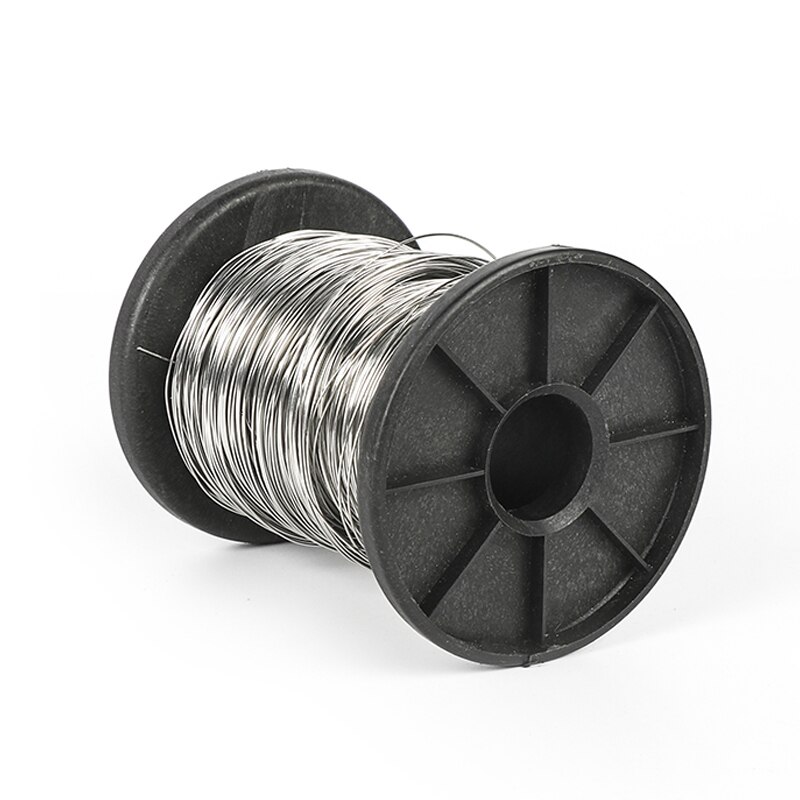 Rustfrit stål wire 0.4mm smykker tilbehør beading diy 100 meter hurtigt