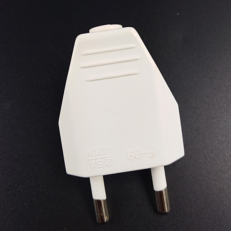 10pcs EU Europe European AC Electrical Power Male Plug Outlet Adaptor Adapter Assembly detachable Rewireable Extension Cord