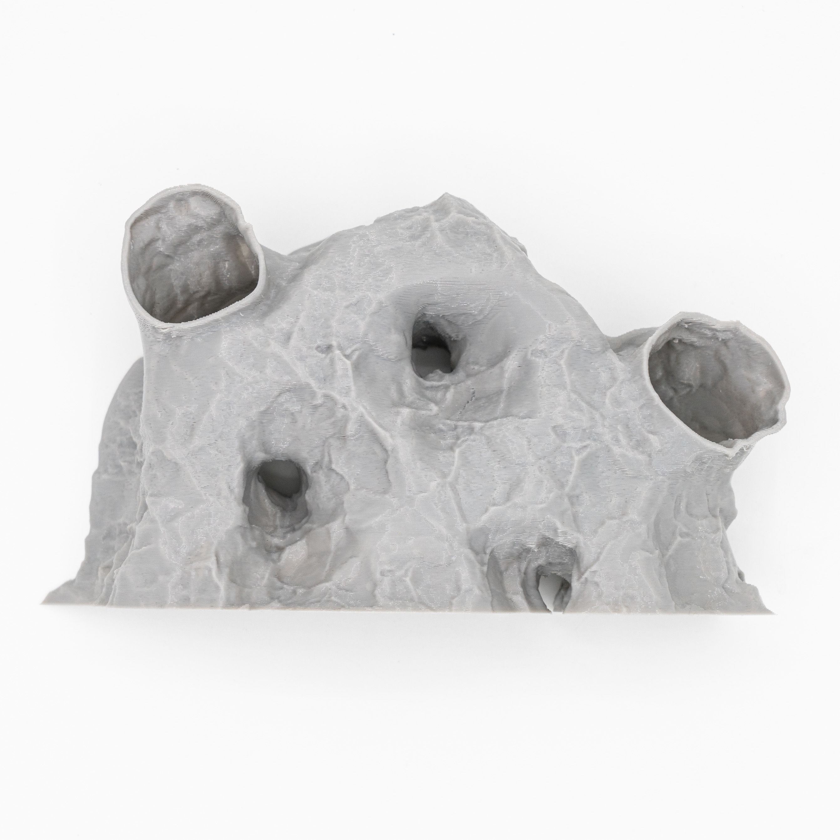 Fish Tank Underground Cave for Fish Shrimp Reptile Shelter Hiding Houses, Landscaping Ornaments 3D Printing Aqaurium Decorations: L / black