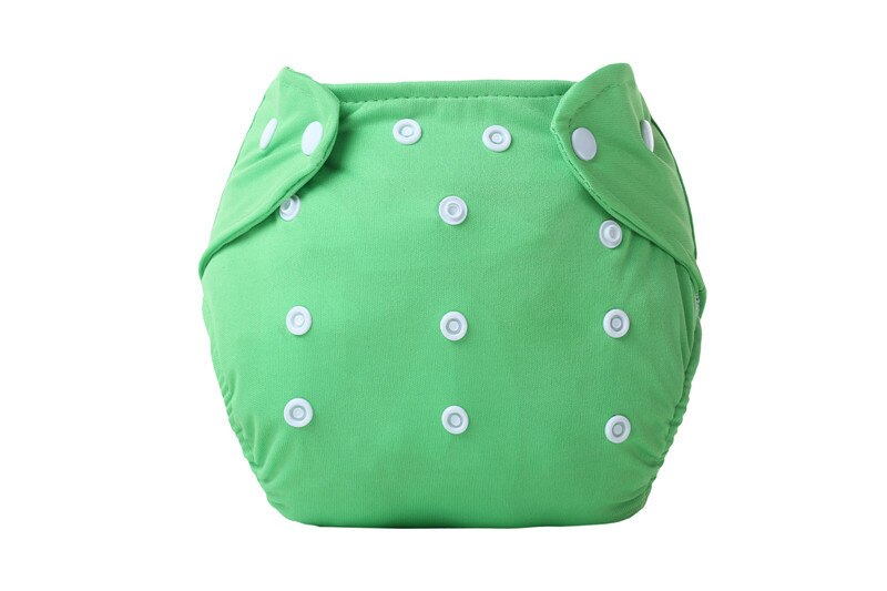 Babybleer vaskbare genanvendelige bleer gitter / bomuld træning bukseklud blebaby forkælelse: Grøn