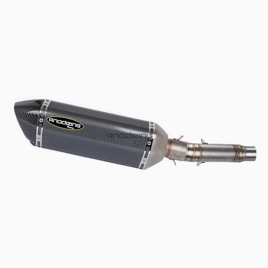 Motorfiets Uitlaatsysteem Slip Op Midden Pijp Link Uitlaat Voor Honda CB300F CBR300R CBR300 Slip-On met Uitlaat: 123-2
