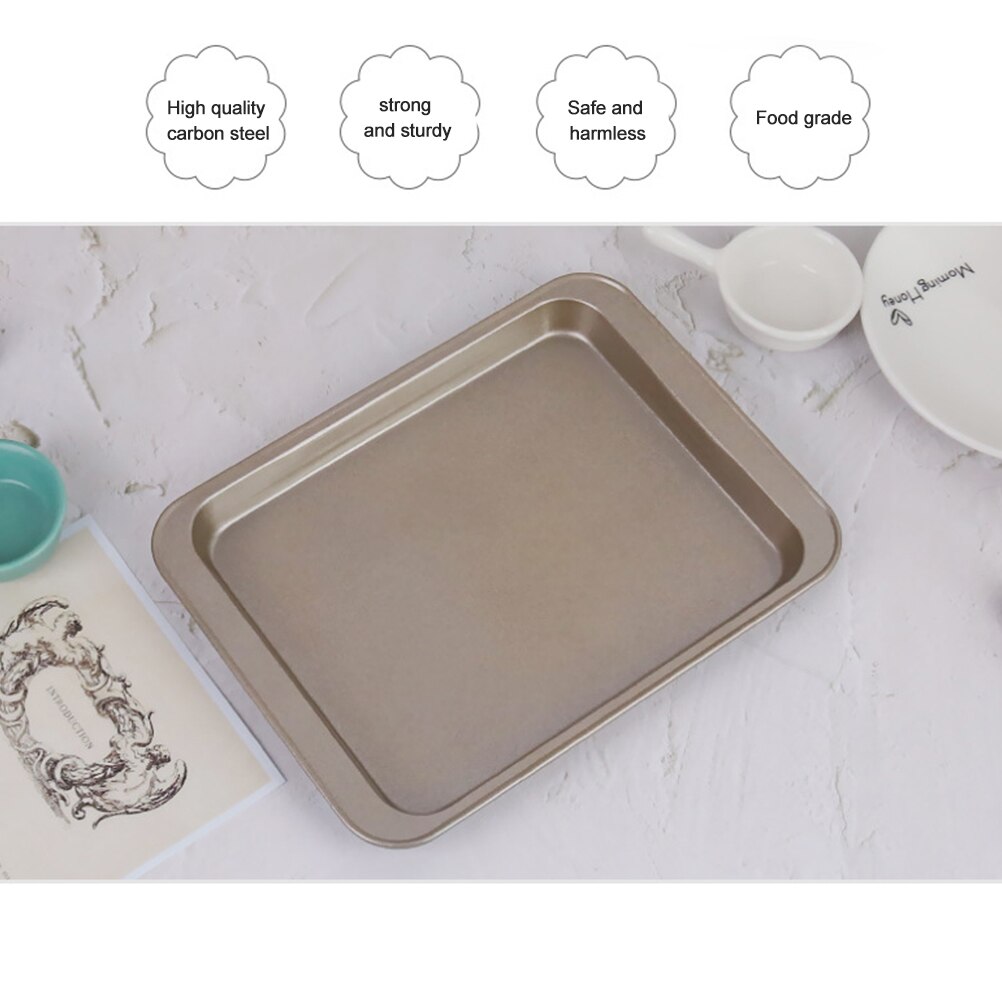 Metallic Non-stick Rectangular Bread Cake Pan Baking Oven Tray Dish Mold DIY Bakeware Baking Pans Cake Mold Cake tools 13/11inch