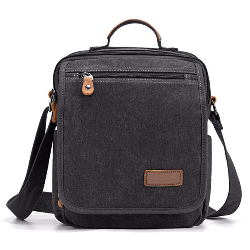 Mini Mannen Slijtvaste Mode Handtas Business Crossbody Messenger Canvas Tas Reizen Ongedwongen Retro Tassen Voor Mannelijke XA508ZC