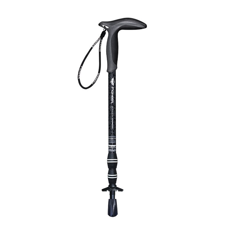 Walking Cane with Ergonomic Handle Soft Comfort Grip Collapsible Walking Stick carbon fiber Adjustable Height Crutch T Handle: 1 black