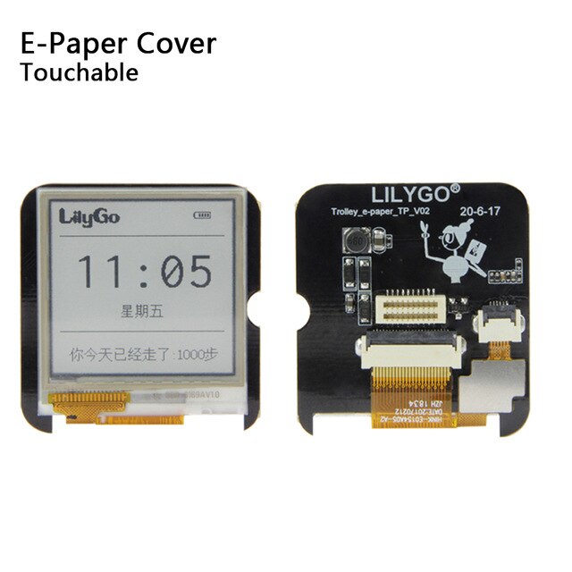 Lilygo® ttgo t-blokkere esp 32 hovedbrikke 1.54- tommers e-papir toppdeksel programmerbar og monterbar utviklingsmaskinvare: E-papiromslag t