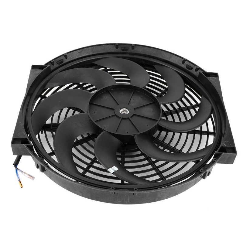 Electric Radiator Cooling Fan 14in 80W Universal Car Modified Parts with Mounting Kit Radiator Fan Car Accessory